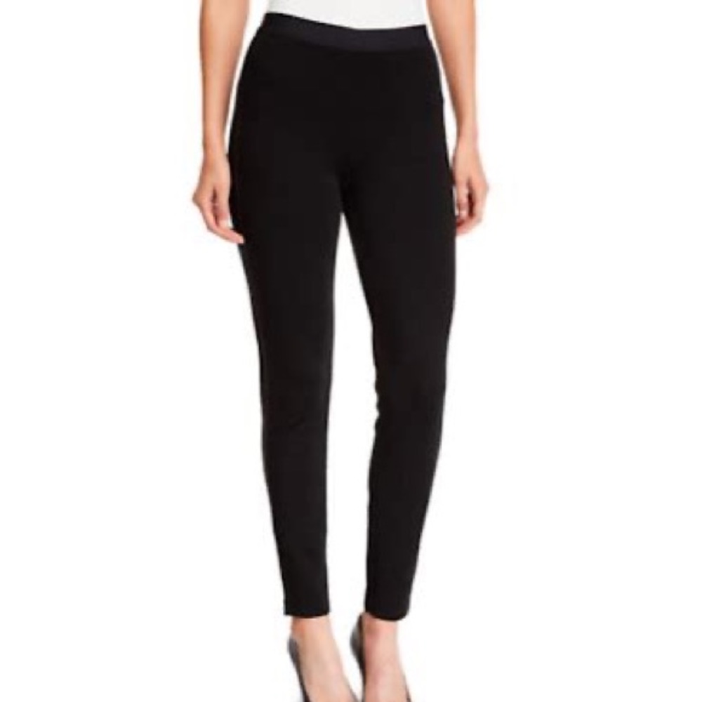 Eileen Fisher Black Tencel Ponte Sculpting Leggings